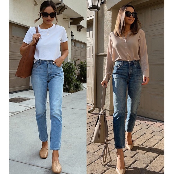 Everlane The Original’90s Cheeky High Rise Straight Leg Crop Jean Size 29 - Picture 14 of 14